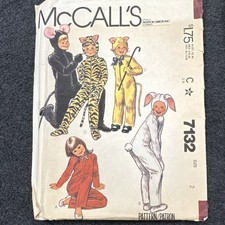Vintage McCall s 7132 Sewing Pattern Children s 2-4-6-8-10 Uncut Costume