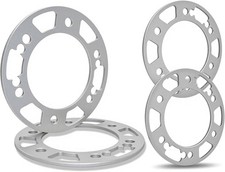 4 Pack Universal Wheel Spacers, 1/5" 5mm Die 6 Lugs Universal - 5mm 1/5inch 