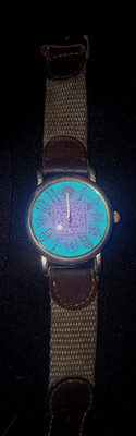 ID Titanium Unisex Purple/Blue Sun and Stars Watch Quartz Analog