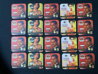 20 x SAMMLERSTÜCK Oud Beersel, Lambik, Gueuze Belgisch, Belgique, Bierdeckel 