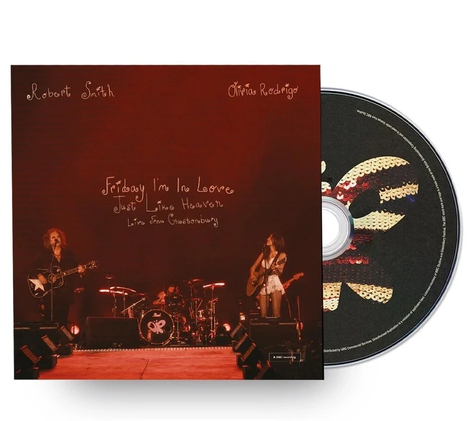 OLIVIA RODRIGO & ROBERT SMITH LIVE FROM GLASTONBURY CD WALLET NEW - Image 2 of 3