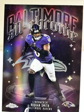 2025 Topps Chrome Football All-Chrome Roquan Smith Refractor Baltimore Ravens