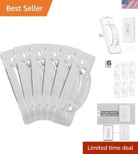 Bates 6 Clear Light Switch Covers for Child Proofing - Easy-to-Install Guard Set