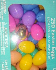 250 1.57 inchPlastic Easter Eggs bulk pack. Arts, crafts, projects, Easter hunt