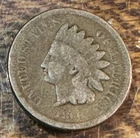 1860 Pointed Bust Indian Cent Nice Original Good+ CHRC