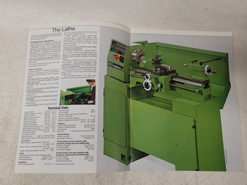 Emco Compact 10 Drehmaschine Fräsbohreinheit Original Produktprospekt fast neuwertig - Bild 3 von 3