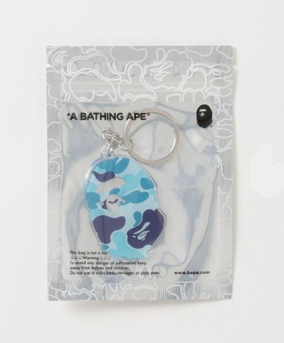 A BATHING APE Men's Goods ABC CAMO APE HEAD ACRYLIC KEYCHAIN