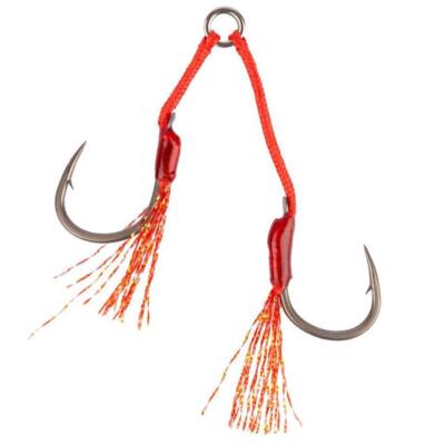 ASSIST HOOK ALPHA LIGHT DOUBLE MUSTAD ARTIFICIALI PESCA JIG SPINNING AMI DOPPI