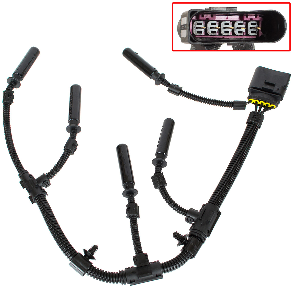 ISAKEN Glühkerzen Kabelbaum Für VW T4 2.5 TDI 1995-2003 - Ersatz Für 074972095B