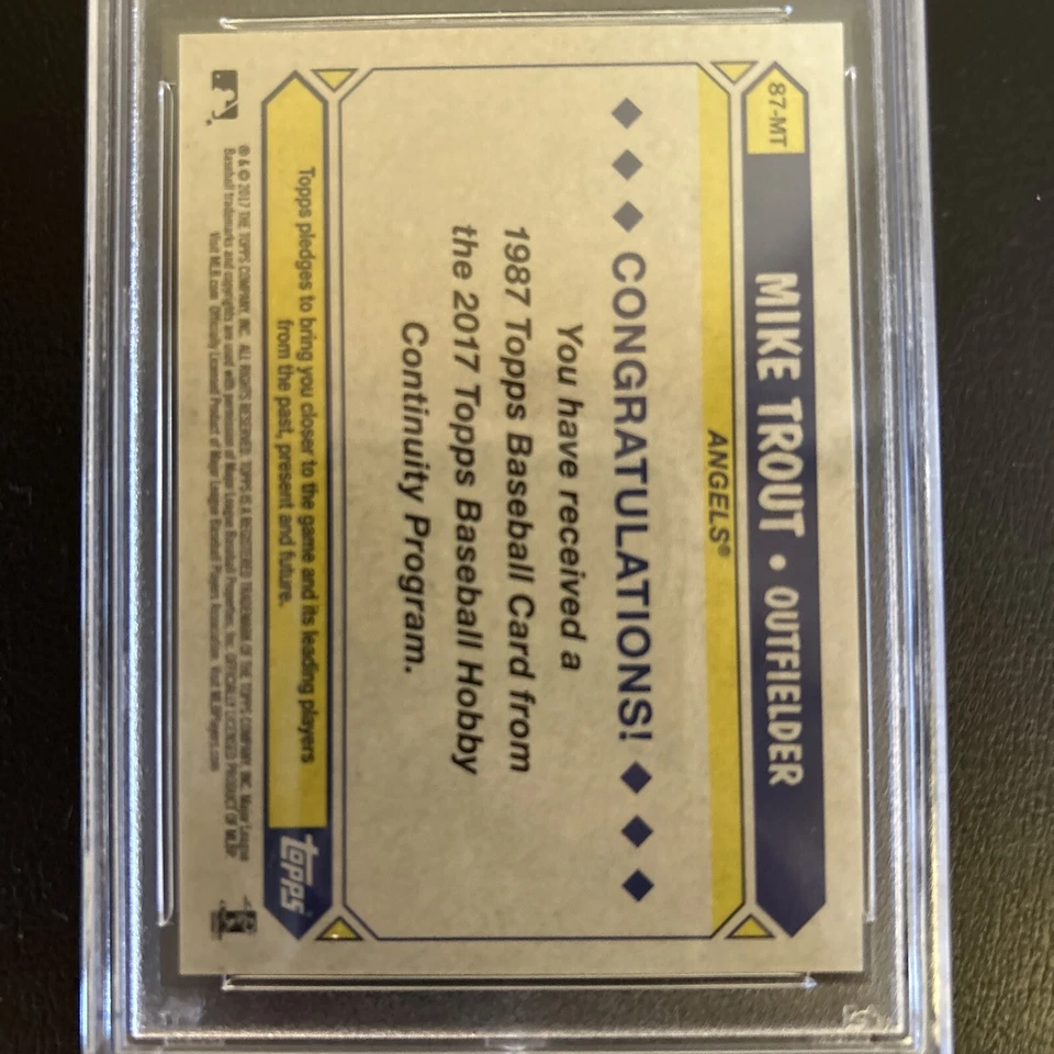 2017 Mike Trout PSA 10 💎Topps Silver Pack Promo Refractor - Image 3 of 4