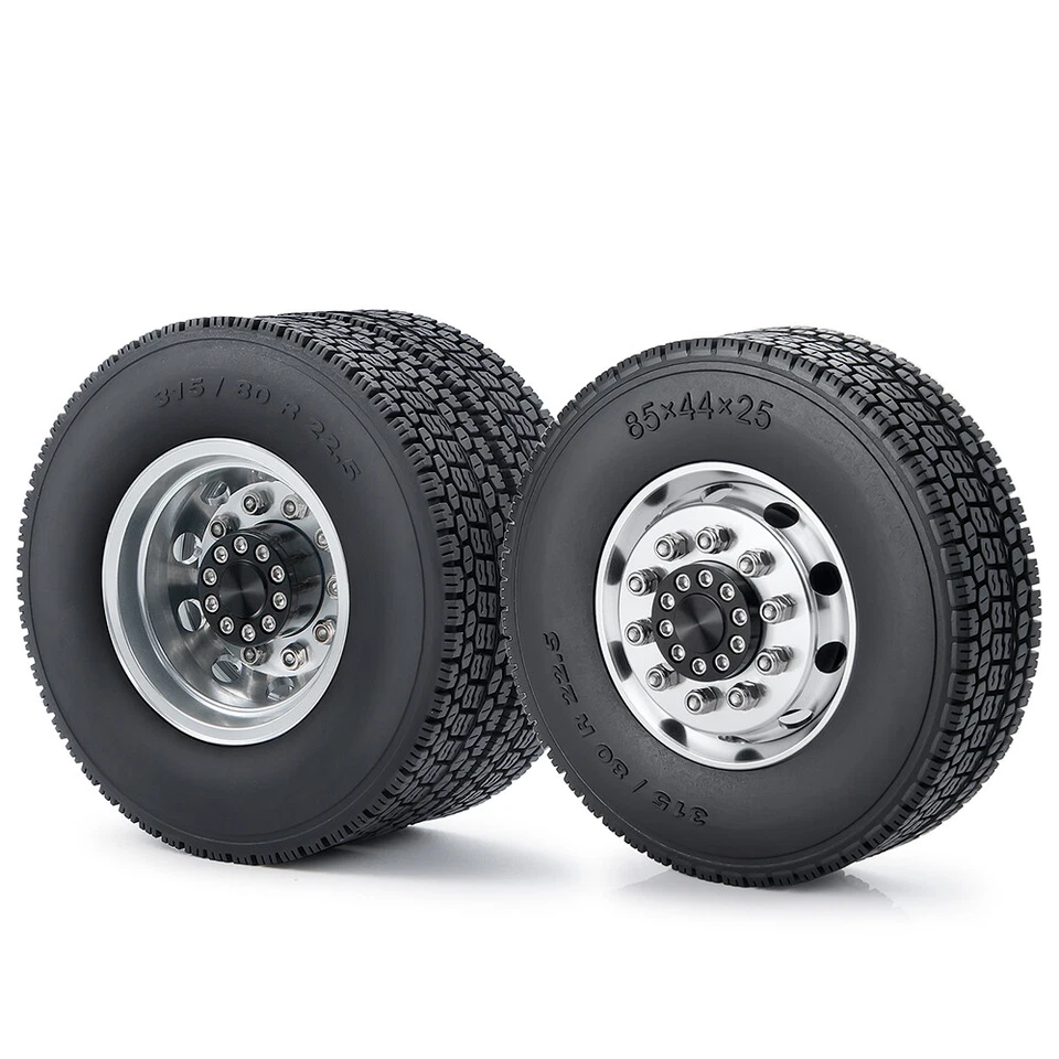 AXSPEED 8X8 Vorne & Hinten Felgen mit Reifen für 1/14 RC TAMIYA Traktorwagen Car - Bild 2 von 4