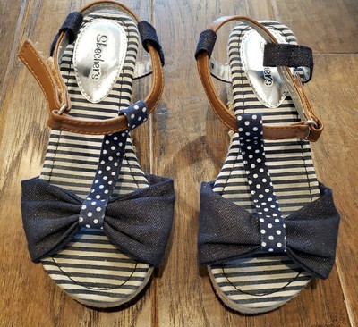 skechers navy blue sandals