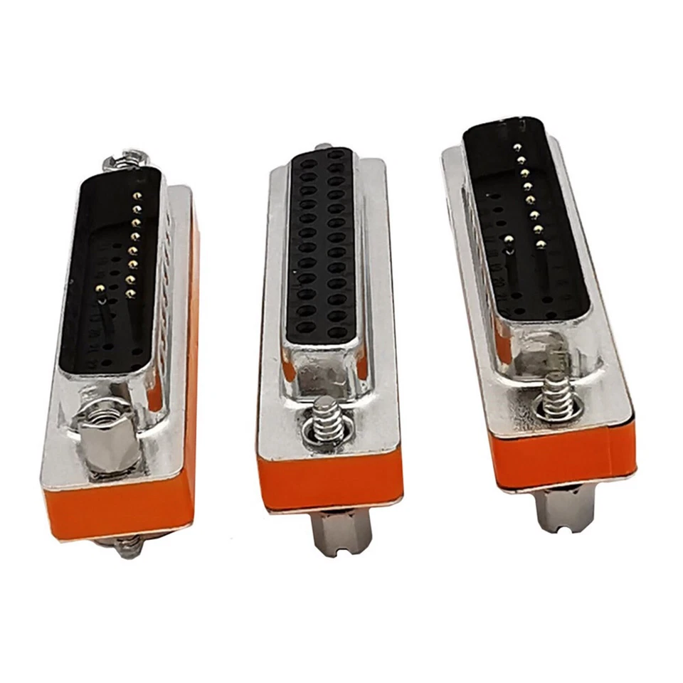 2x DB25 Male to DB25 Female Serial RS-232 Data Gender Changer Converter Adapter - Image 3 of 4