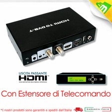 Modulatore Video HDMI uscita RF Digitale Terrestre DVB-T FULL-HD 1080P CON IR CA