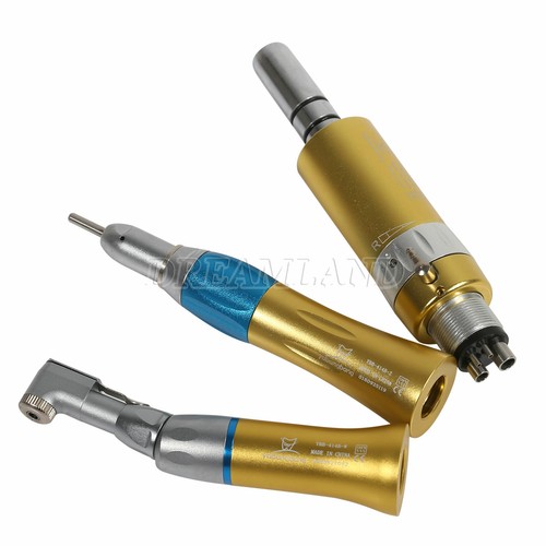Dental Low Speed Handstück Kontrawinkel Gerade Luft Motor 4H passend für NSK Gold ZM1 - Bild 16 von 18