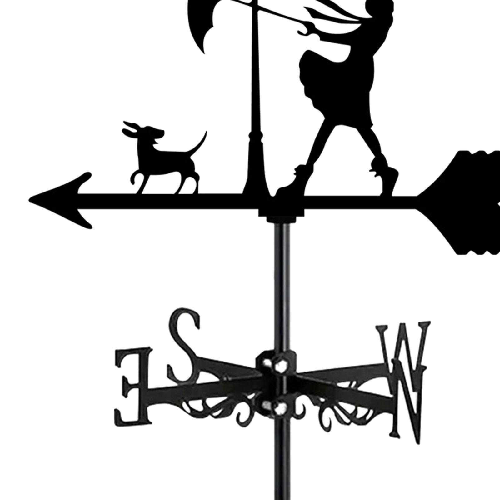 TIECHUINIUB Wetterfahne Edelstahl - Antiker Stil Für Garten & Dach