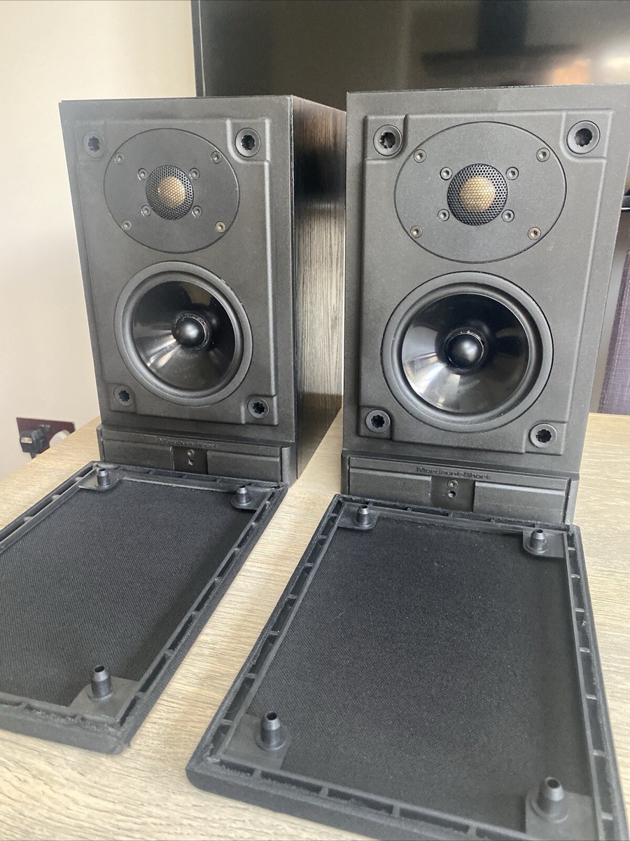 Mordaunt Short MS10i Bookshelf Speakers Vintage Hifi Black Way