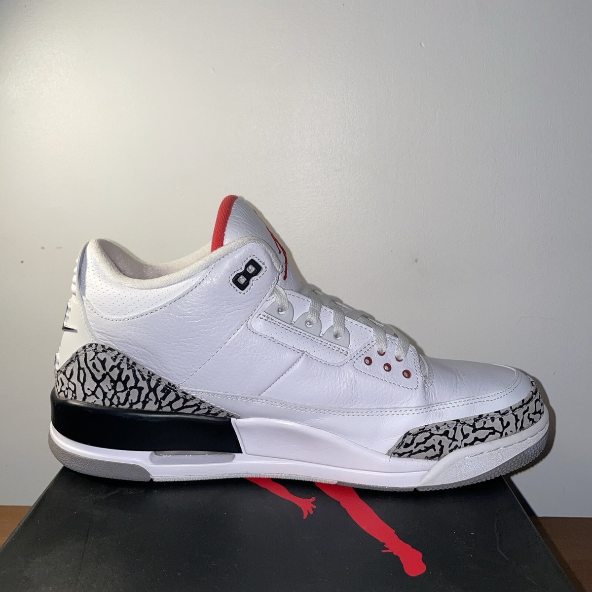Size 13 - Nike Air Jordan 3 White Cement 88 2013 OG Not Reimagined