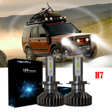 H7 LED Conversion Headlight Bulbs Kit Hi/Lo Beam 6000K White For Land Rover Lr3