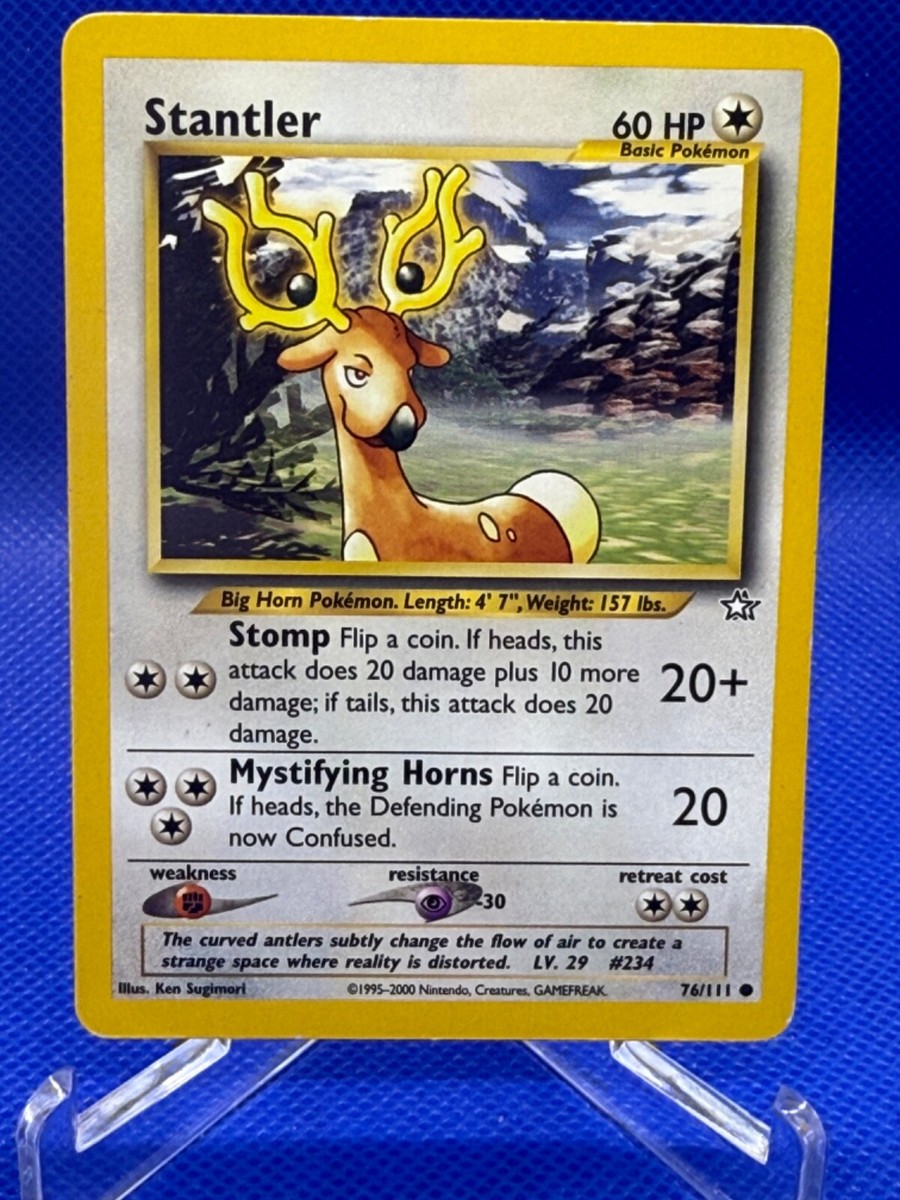 stantler pokemon card value Stantler [1st Edition] #38 Prices | Pokemon Neo Revelation