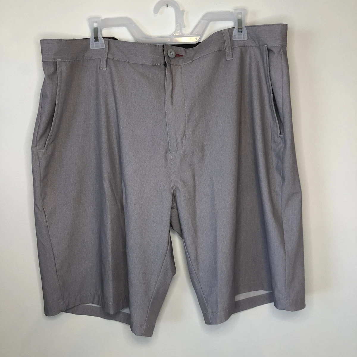 SURF STYLE Brand Mens 40 Performance Shorts Gray Grey Beach Skateboarding