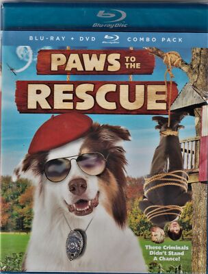Paws To The Rescue (Blu-Ray/DVD, 2015, 2-Disc Set) NEW