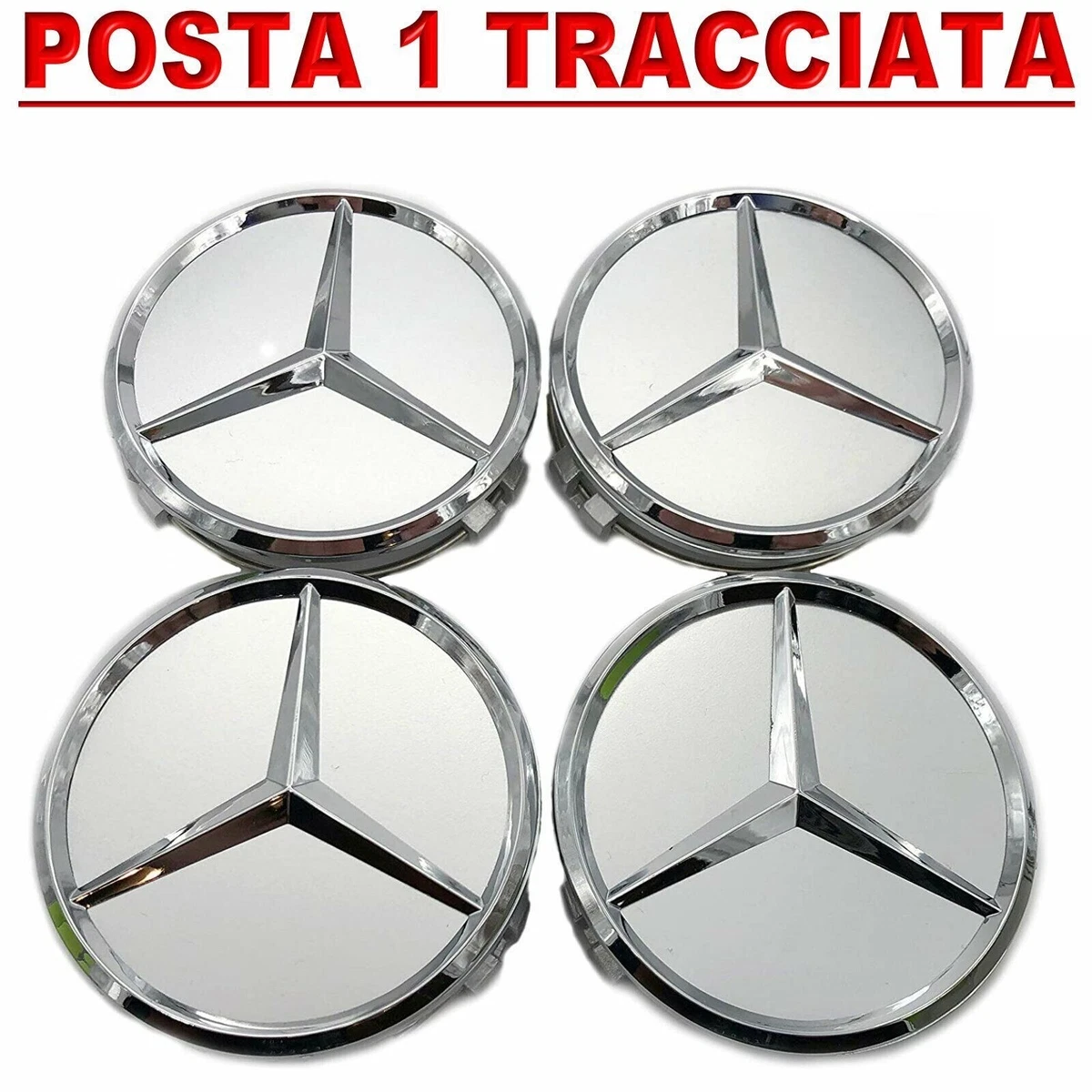 Coprimozzi Compatibili Con Mercedes Benz Da 75 Mm, Coprimozzo