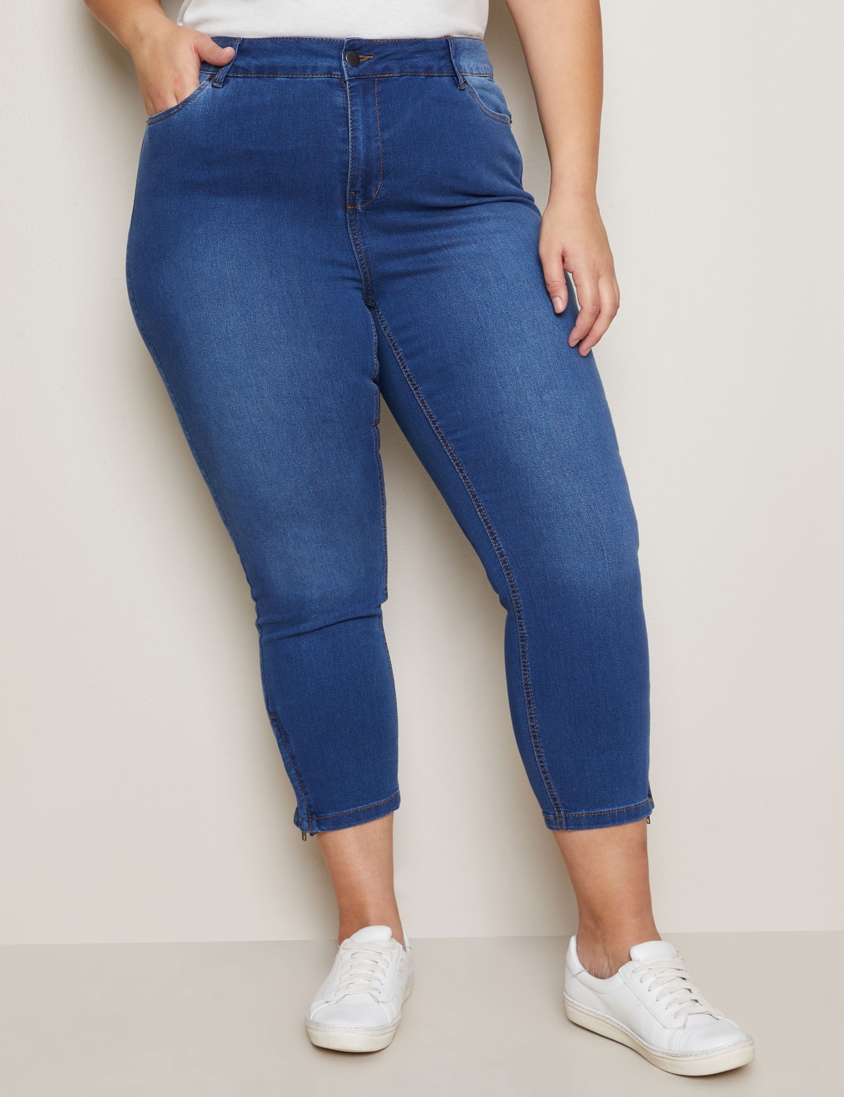 AUTOGRAPH Plus Size Womens Jeans Denim Ankle Grazer Jeans eBay