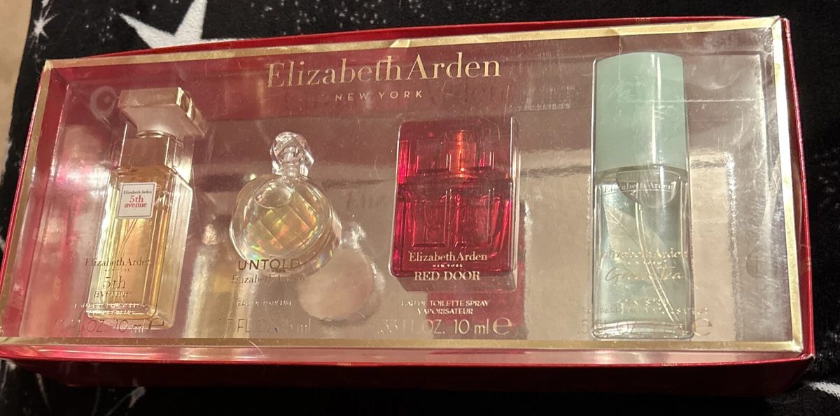 Elizabeth arden gavesett i 4 deler: rød dør eau de toilette 10ml - gree