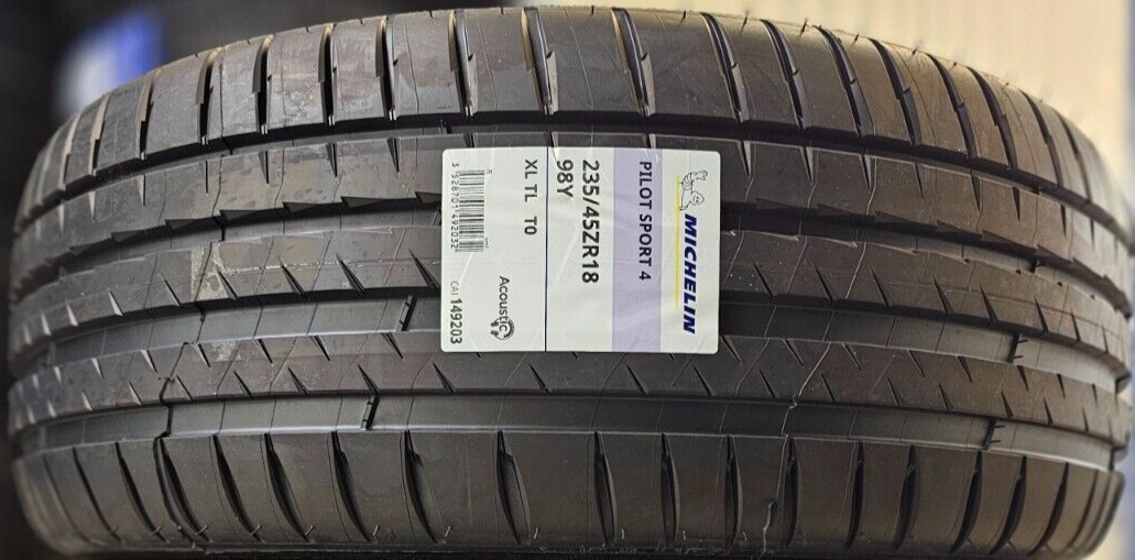 235/45R18 ４本セット ミシュラン PILOTSPORT4 テスラ 23年製 235/45R18 98Y XL T0 ミシュラン PILOT SPORT 4 Acoustic