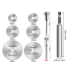 8PCS Inside Pipe Cutter Internal PVC Plastic Plumbing Tools Saw Tooth Blades Set