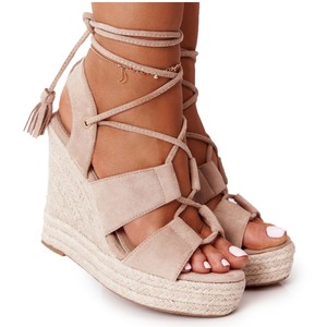 MSMG Sandalias Cuña Atadas Beige Mallorca | eBay