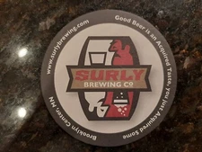 Surly Brewing Co Company Beer Logo Paper Board Drink Coaster, Minnesota 