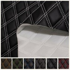 Black Diamond Stitch Kunstleder Bentley Auto gesteppt 6 mm Gelege Schaumstoff Stoff