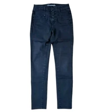 Aeropostale Size 2 Skinny Jegging Jeans AYLA Black Button Fly High Rise Denim