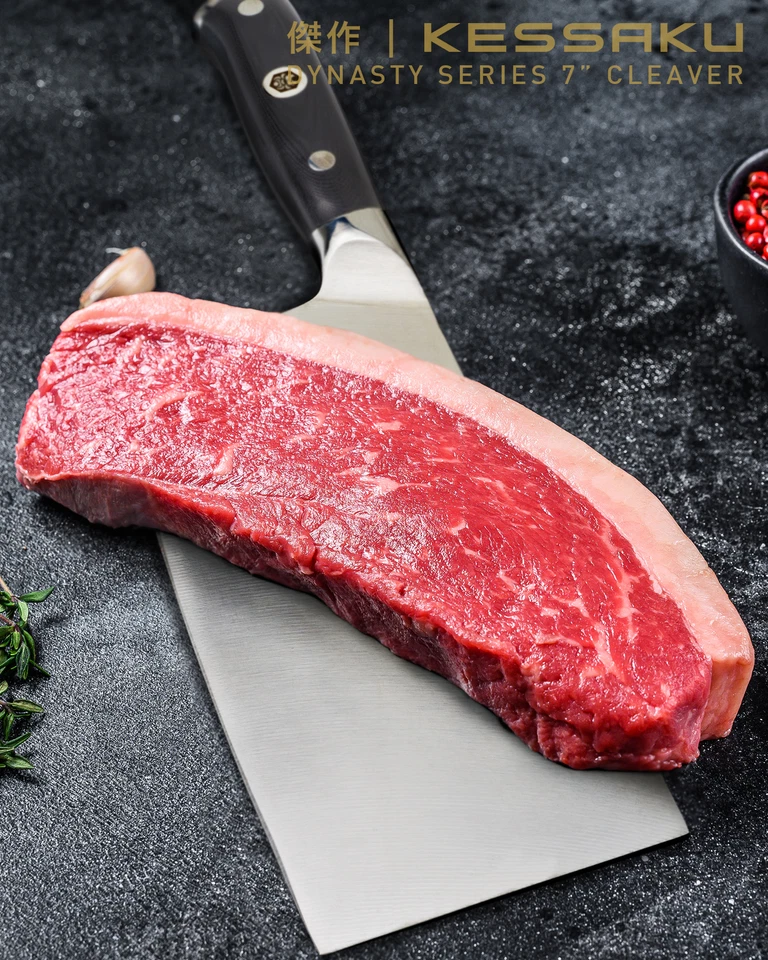 Нож мясника Kessaku 7 дюймов серия Dynasty смола ручка накладного монтажа - Изображение 2 из 4