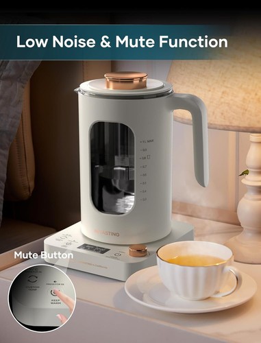 Electric Tea Kettle with tea Infuser and Precise knob temperature control - Picture 29 of 30