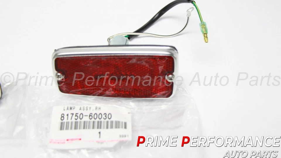 Juego de 2 luces de señalización laterales traseras originales Toyota Land Cruiser FJ40 70-77 Foto 4 de 4