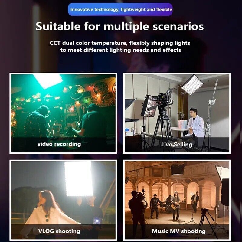 3 X 300W Lumière Dimmable, Kit D'Éclairage Vidéo Fresnel Tungstène Spotlight 3200K Avec Supports