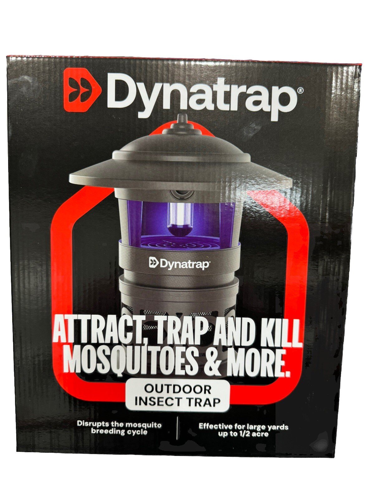 DynaTrap &frac12; Acre LED Mosquito & Insect Trap with Cleaning Br