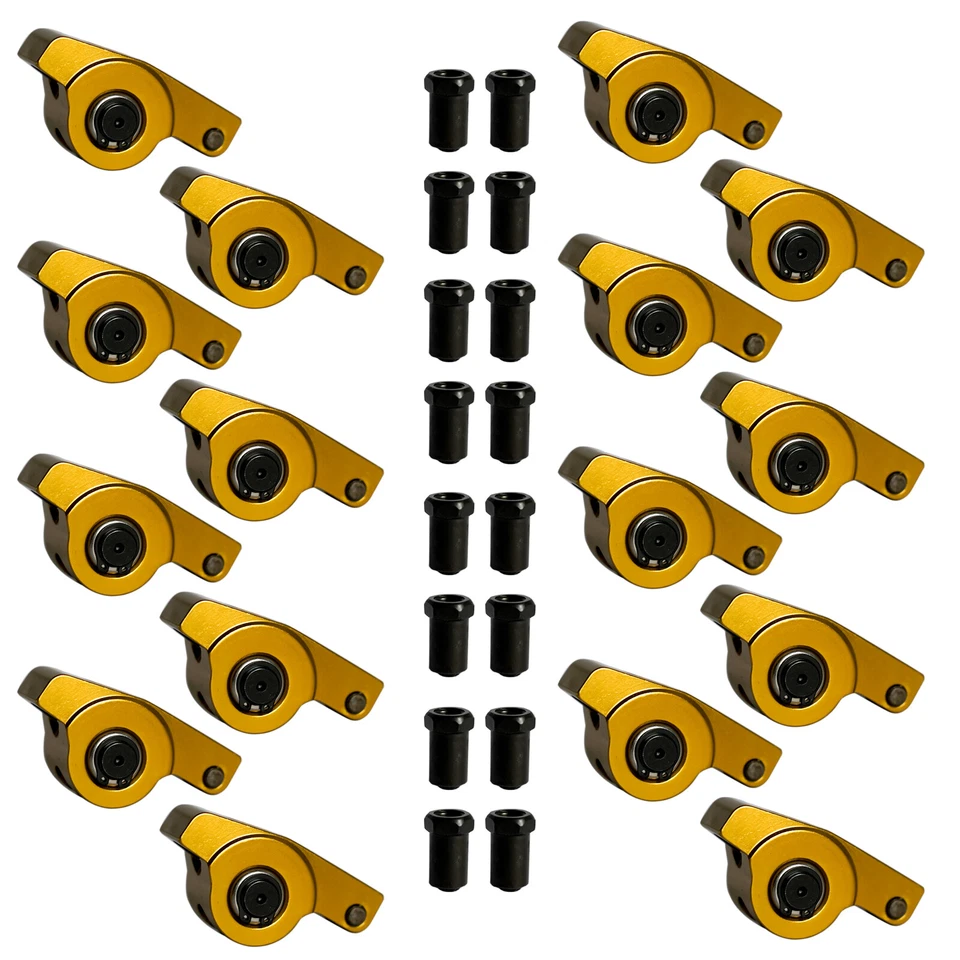 Juego de brazos basculantes autoalineables de perno de 3/8" de relación 1,5 para Chevy SBC Gen I 350 Foto 4 de 4