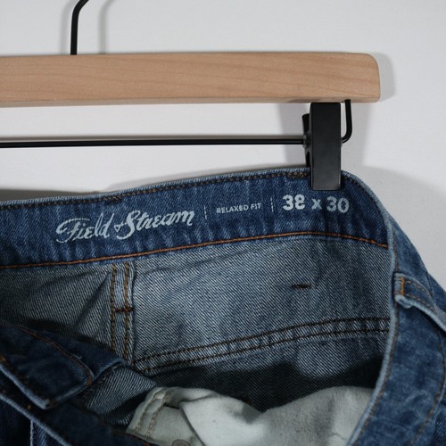 Field and Stream Jeans Mens 38x30 Straight Relaxed Fit Blue Denim - Picture 3 of 5