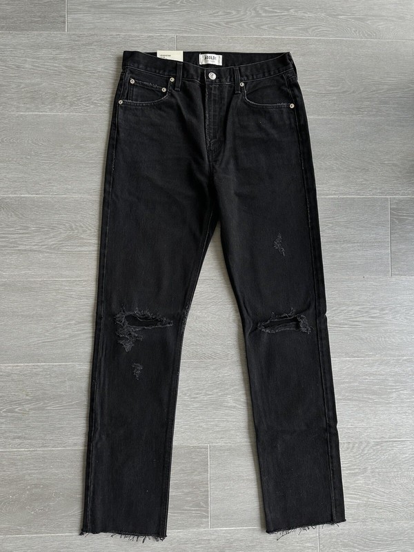 Agolde Black Ripped Jeans Size 28 Cherie High Rise Straight NWT