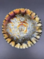 Northwood Amethyst Good Luck Carnival Glass PCE Bowl