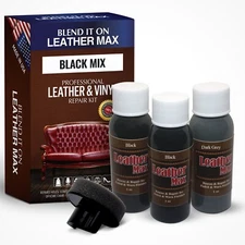 Leather Max Black Mix Vinyl and Leather Repair Kit - for Your Furniture Ect