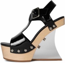 NEW IN BOX Jeffrey Campbell Wedge Sandals - Black Various Sizes