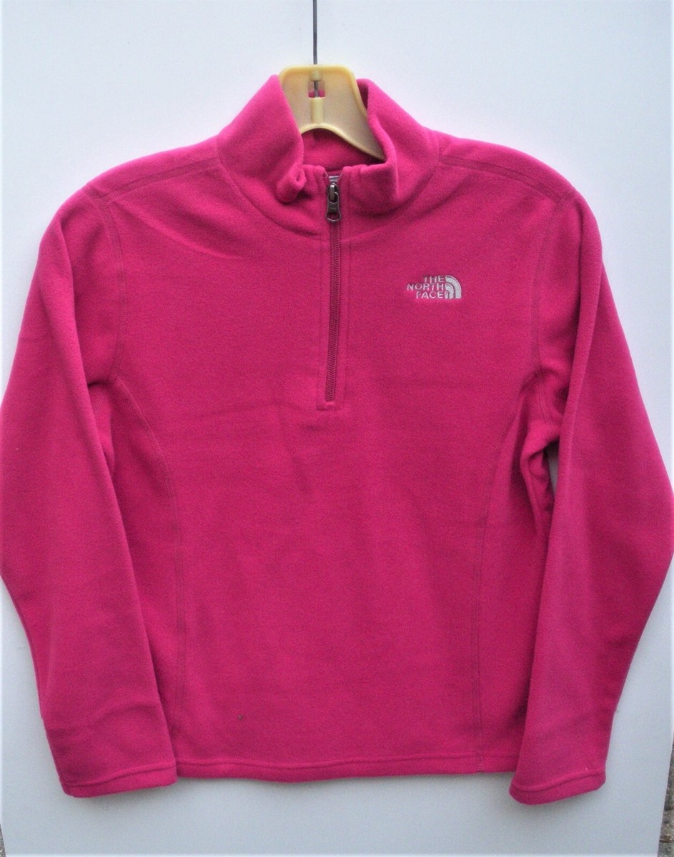 North Face Pink Fleece Half Zip The North Face Girls Tka 100