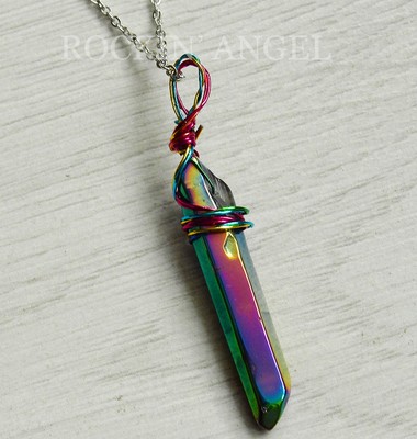 Titanium Rainbow Aura Crystal Quartz 