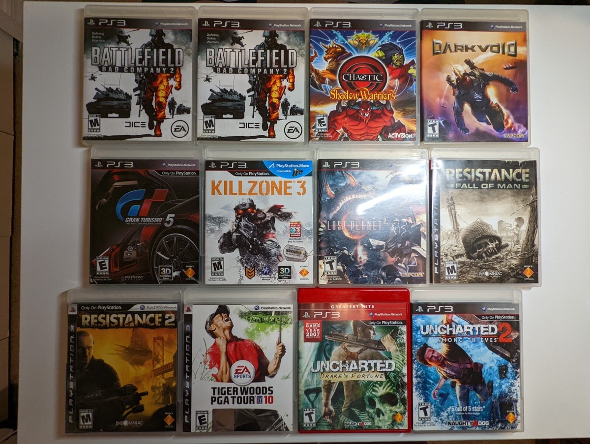 Sony PlayStation (PS3) LOT OF 12 GAMES Some Complete Some