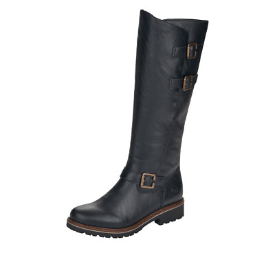 REMONTE  Damen Stiefel  LAMMFELL  schwarz  VARIO-SCHAFT